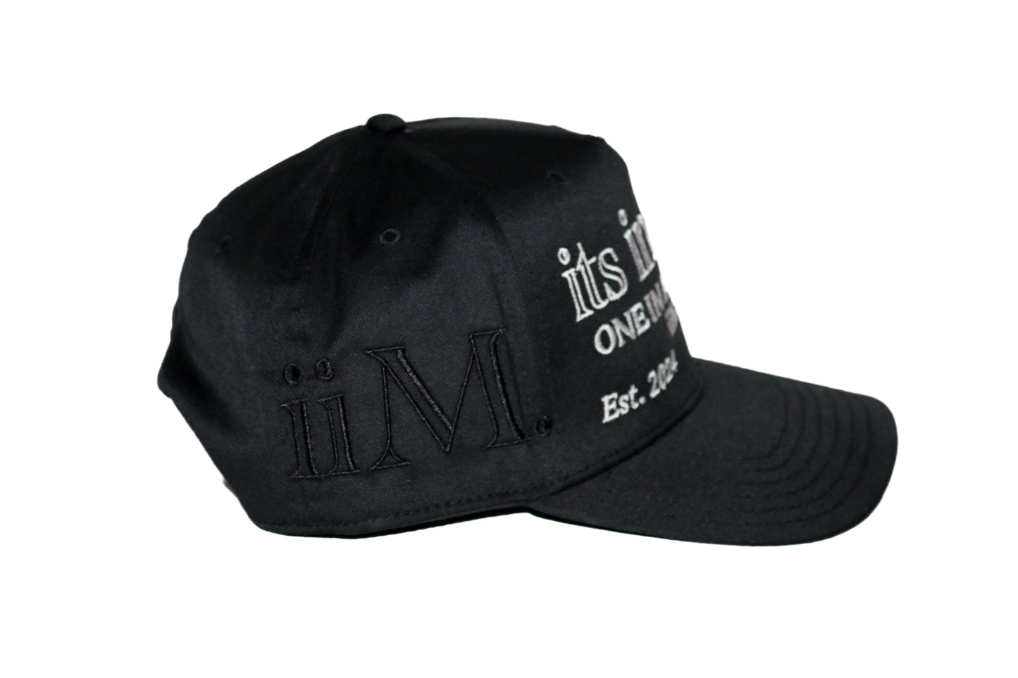 iiM. Gun & Flower Baseball Cap (Blackout)