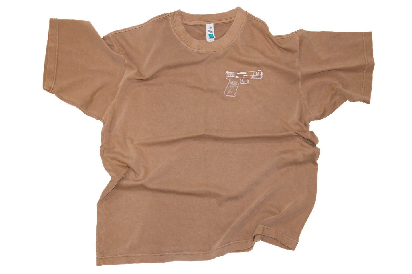 iiM. Flower & Gun Tee ( Brown Pride)